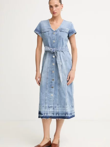 Marc Aurel rochie din denim albastru