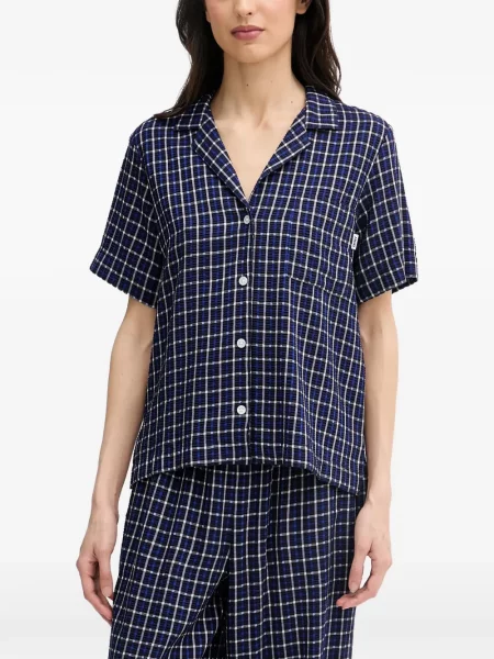 Pijamale Dkny în carouri albastru