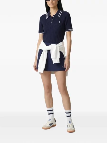 Πλεκτό polo Sporty & Rich μπλε