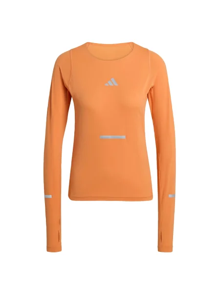 ADIDAS PERFORMANCE Funkční tričko stříbrně / oranžová šedá