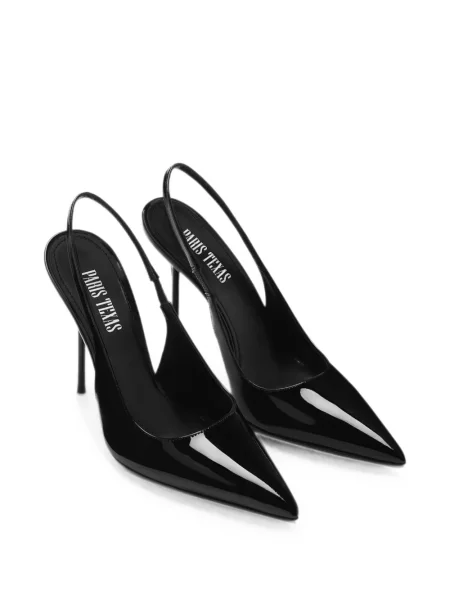 Pantofi cu toc Paris Texas slingback negru