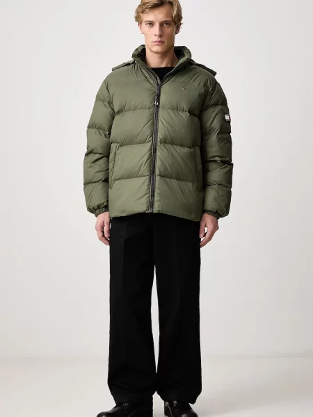 Tommy Jeans páperová bunda pánska zelená