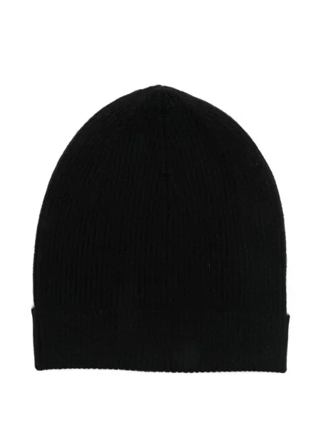 Kašmírový žebrovaný čepice Rick Owens černý