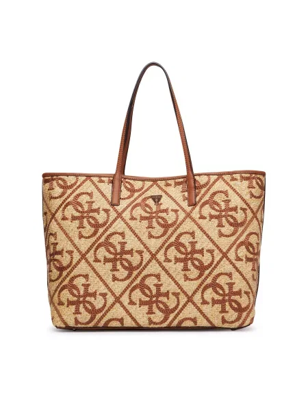 GUESS Shopper táska KIRSTEN homok / karamell barna