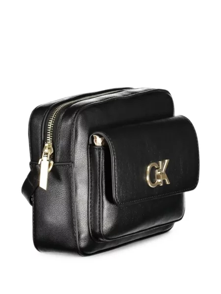 Geantă Calvin Klein cu autograf negru
