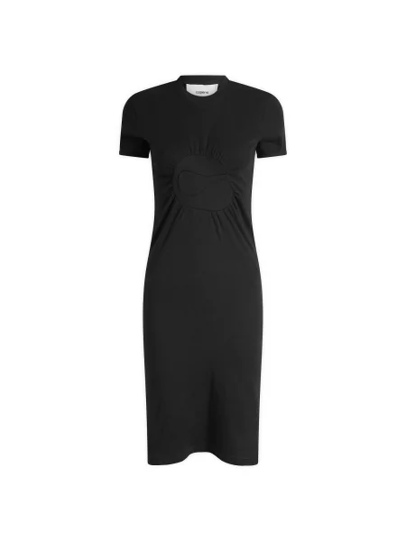 Sukienka mini Coperni z autografem czarna