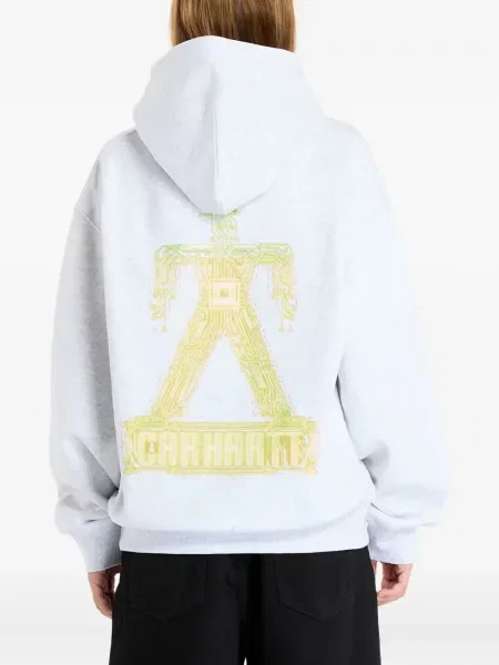 Hanorac cu glugă Carhartt Wip cu imagine gri