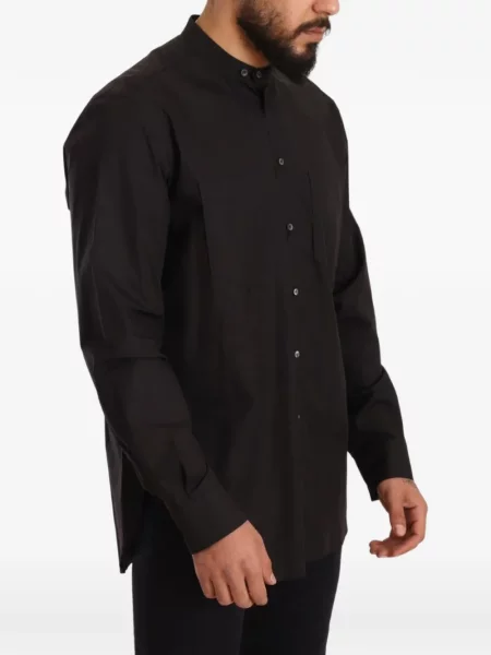 Gulerat lung cămașă Dolce & Gabbana negru