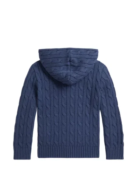 Bluza z kapturem dziecięca Polo Ralph Lauren niebieska