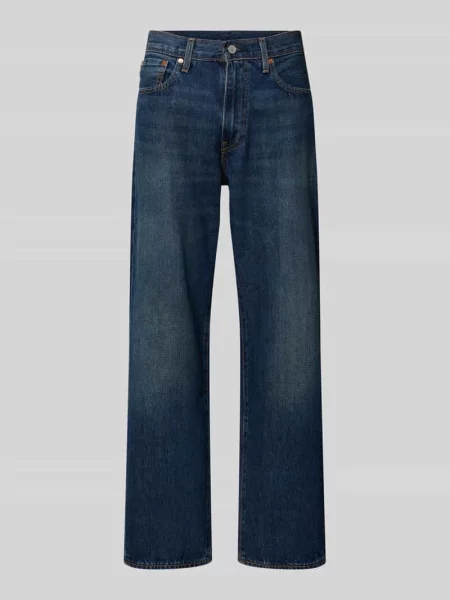 Jeansy o kroju wide fit i krój loose fit z czystej bawełny model Levi's niebieskie