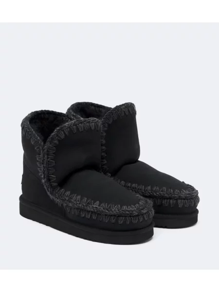 Cizme scurte Mou din piele de căprioară negru