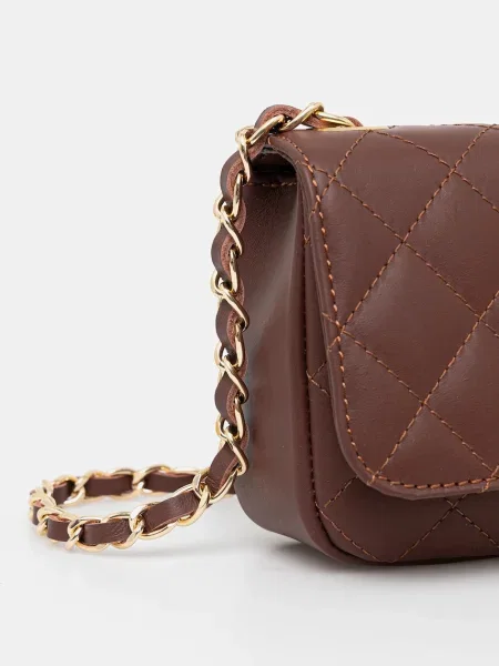 Шкіряна сумочка Answear.LAB коричневий