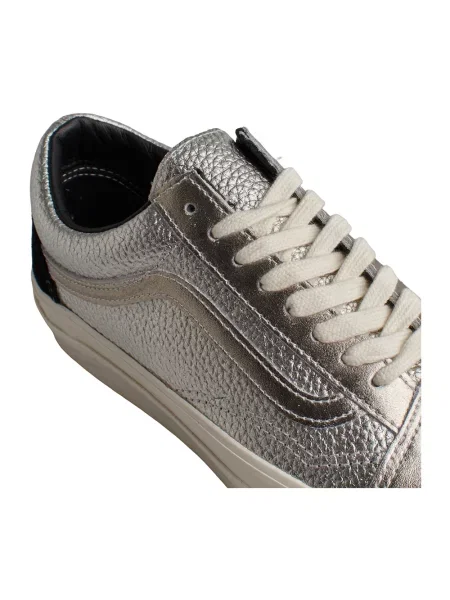Sneakersy Vans Old Skool skórzane klasyczne szare