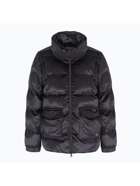 Bunda Emporio Armani Train Athletic Velour Extra Padded black černá