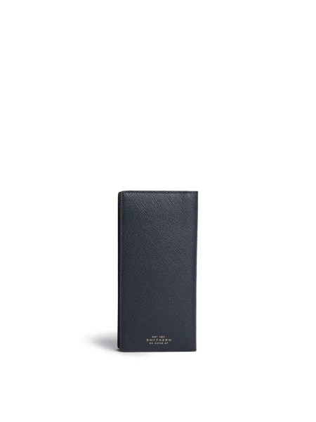 Pălărie de soare Smythson din piele albastru