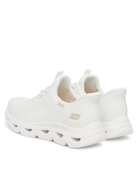 Boty Skechers SLIP-INS BOBS ARC WAVES bílé