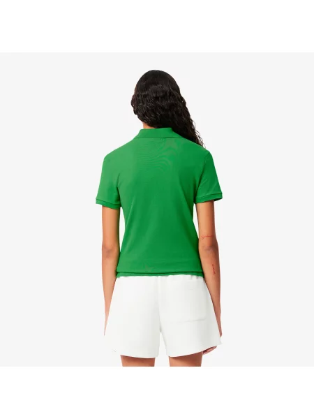Lacoste Koszulka Polo Slim Fit Stretch Mini Piqué zielona