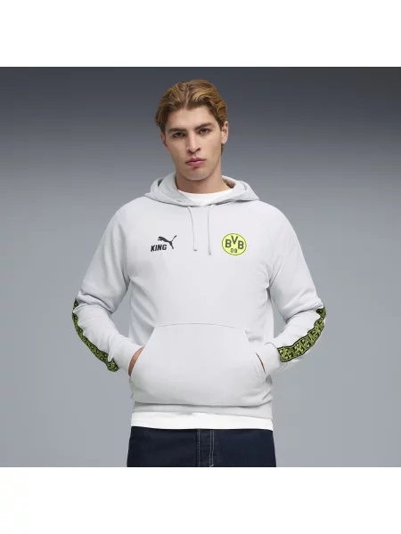 PUMA bluza z kapturem Borussia Dortmund KING Akcesoria S szary