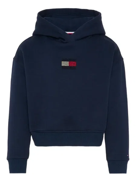 Bluza z kapturem dziecięca Tommy Hilfiger niebieska