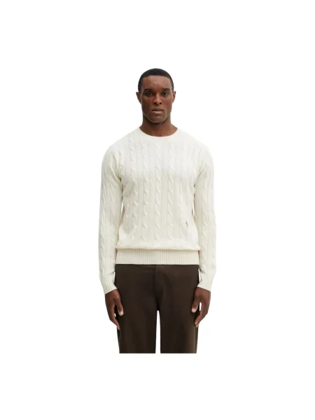 Dzianinowy sweter Sporty And Rich beżowy