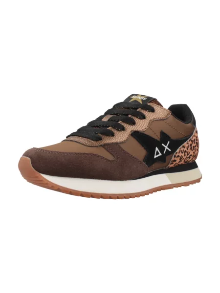 Sneakersy Sun68 brązowe