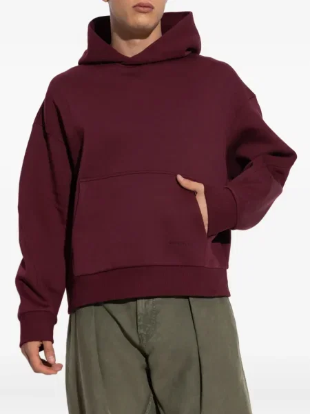 Mikina s kapucí Givenchy s výšivkou červená