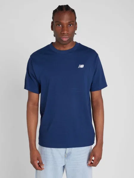 New balance Tricou albastru închis alb