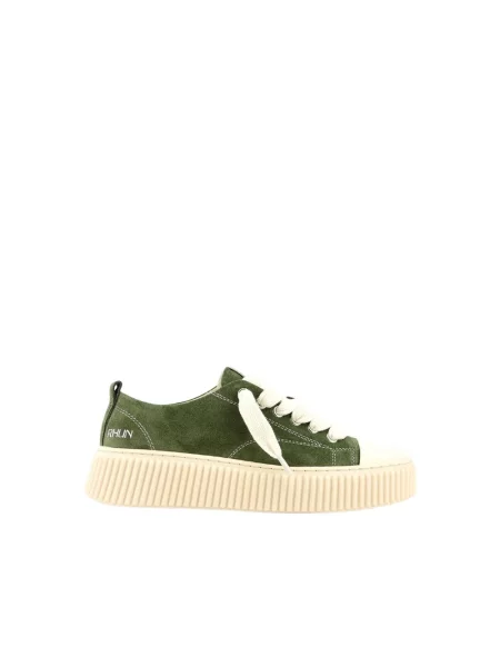 Sneakersy Rhun zamszowe zielone