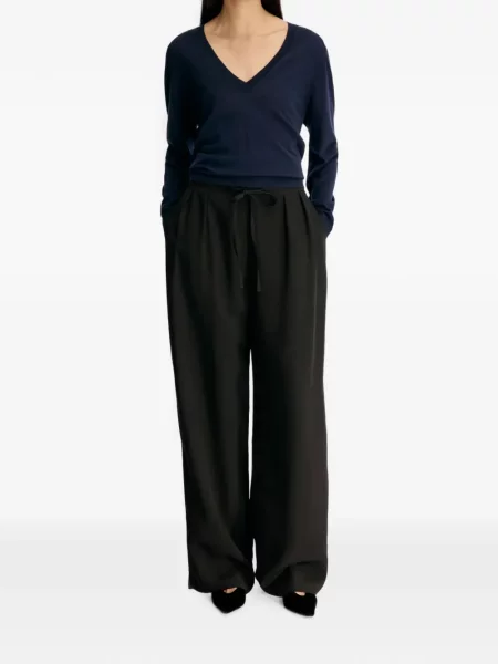 Pantaloni Loulou De Saison cu cordon negru