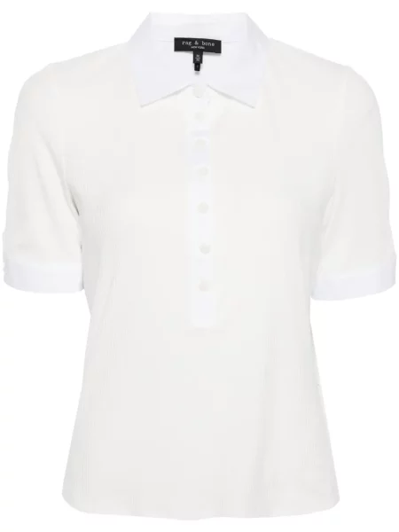Polo Rag & Bone din modal alb