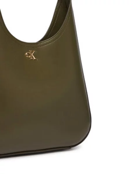 Torbica Calvin Klein Ck Medium Shoulder Bag Tamno zelena