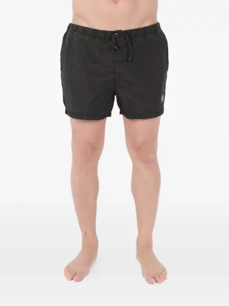 Slip de baie Stone Island cu strasuri negru