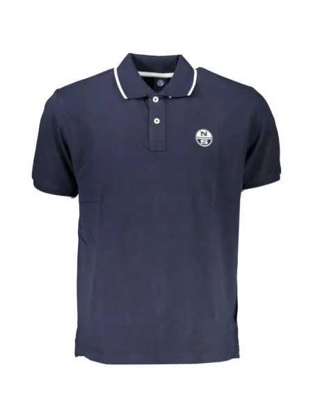 Tricou polo North Sails cu broderie albastru