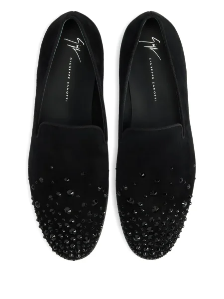Pantofi loafer Giuseppe Zanotti de cristal negru