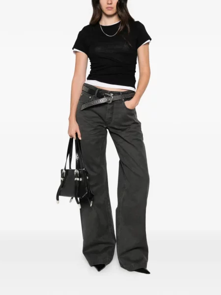 Tricou Bobi cu decolteu rotund negru