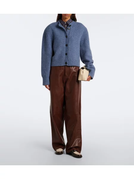 Pantaloni Róhe din piele maro