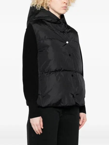 Geacă cu puf Canada Goose cu glugă negru
