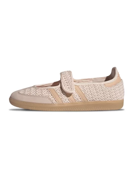 Balerinki Adidas skórzane różowe