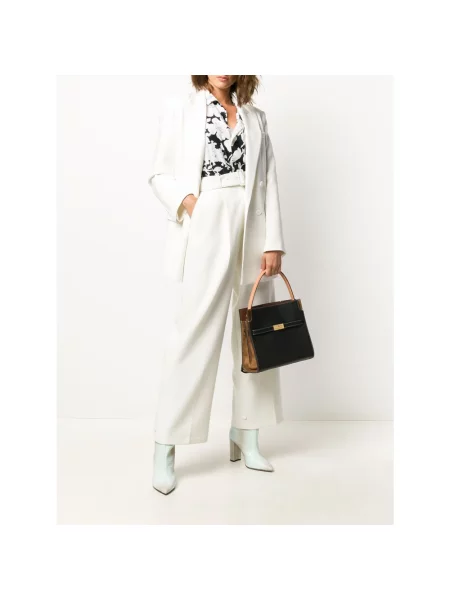 Torebka skórzana Tory Burch skórzana czarna