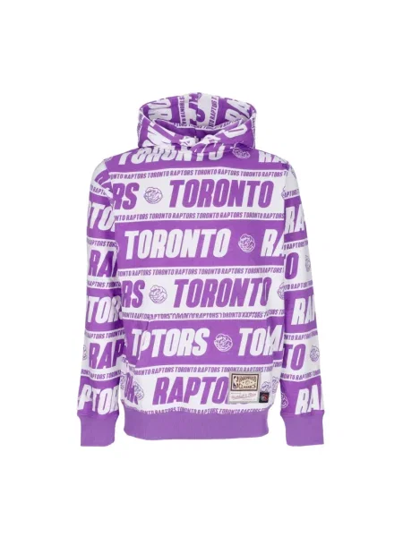 Bluza z kapturem Mitchell & Ness fioletowa