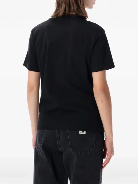 Тениска Carhartt Wip с принт със сърца черно