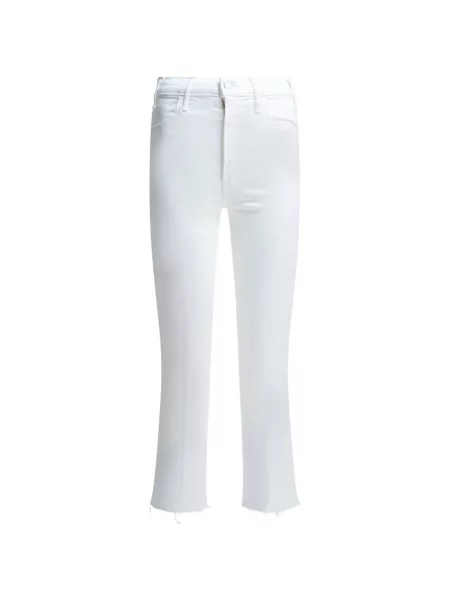 Pantaloni Mother alb