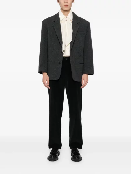 Pantaloni Barena de catifea cord negru