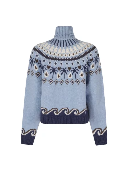 Sweter Alanui wełniany niebieski