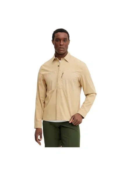 Bluzka z długim rękawem The North Face z długim rękawem beżowa