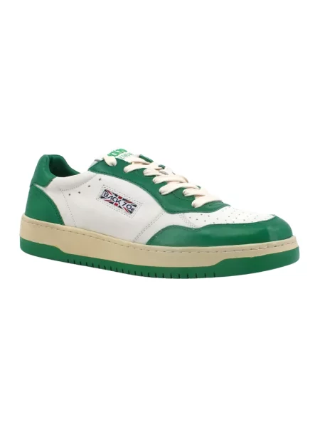Sneakersy Back70 skórzane zielone
