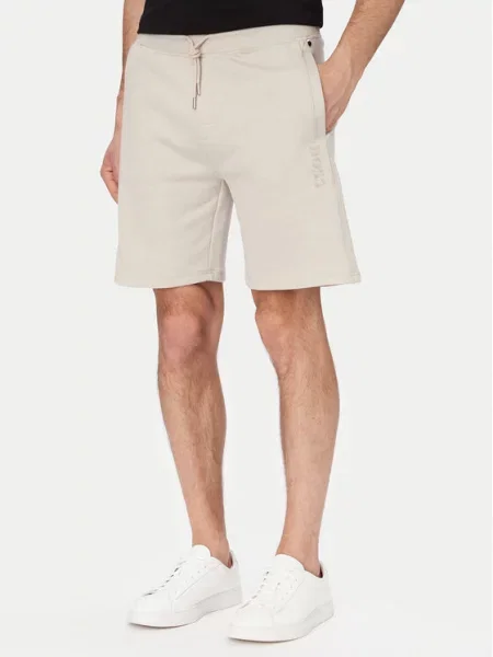 BOSS Pantaloni scurți sport Crem