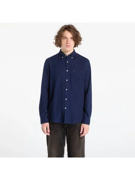 Πουκάμισο Tommy Hilfiger Flannel Indigo Shirt Dark Blue Indigo L μπλε