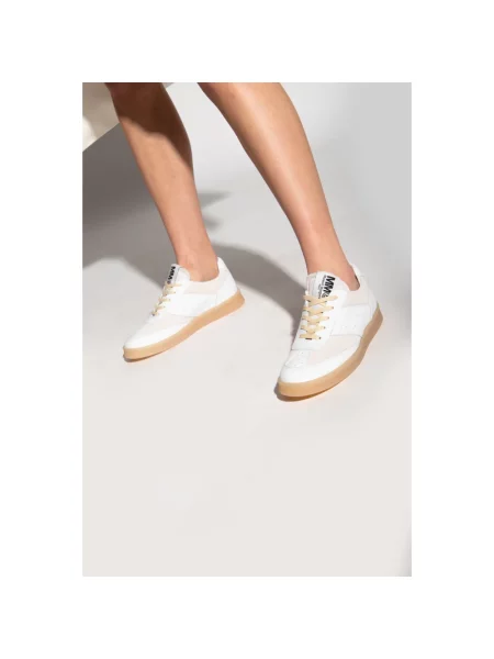 Sneakersy Mm6 Maison Margiela skórzane z logo białe