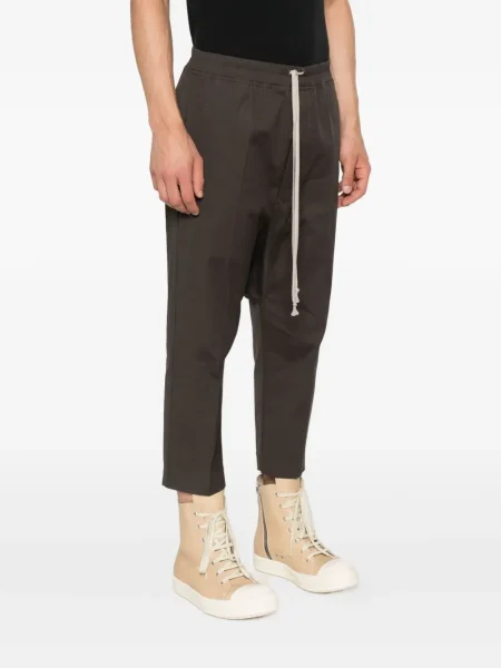 Zkrácené kalhoty Rick Owens hnědé